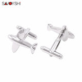 Classic Aircraft Cufflinks for Men Shirt Cuff buttons