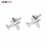 Classic Aircraft Cufflinks for Men Shirt Cuff buttons