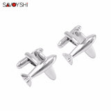 Classic Aircraft Cufflinks for Men Shirt Cuff buttons