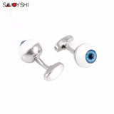 Eyeball Cufflinks for Mens French Shirt Enamel Cuff Links