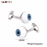Eyeball Cufflinks for Mens French Shirt Enamel Cuff Links