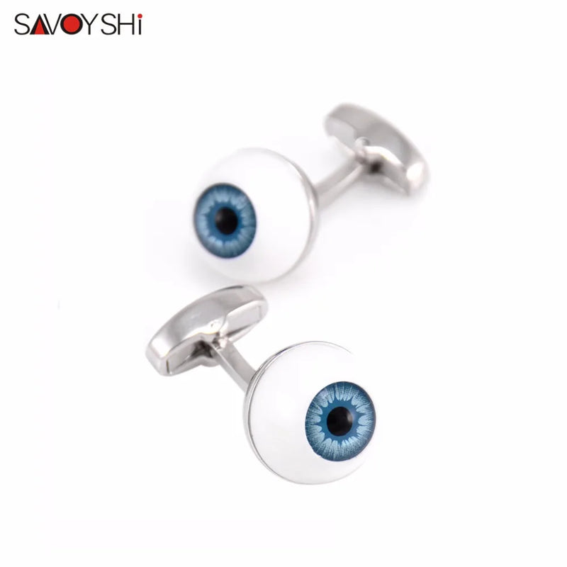 Eyeball Cufflinks for Mens French Shirt Enamel Cuff Links