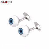 Eyeball Cufflinks for Mens French Shirt Enamel Cuff Links