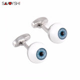 Eyeball Cufflinks for Mens French Shirt Enamel Cuff Links