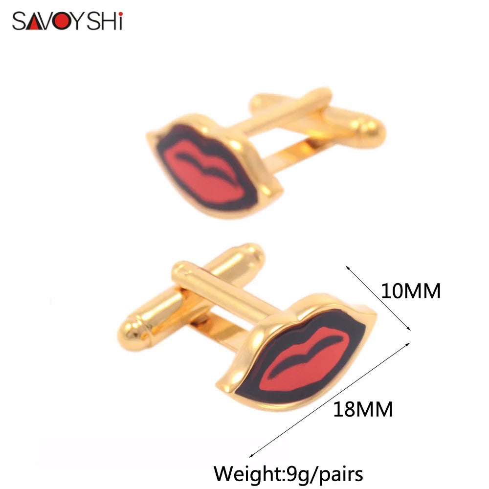 Colorful Enamel Cufflink Jewelry for Mens Shirt