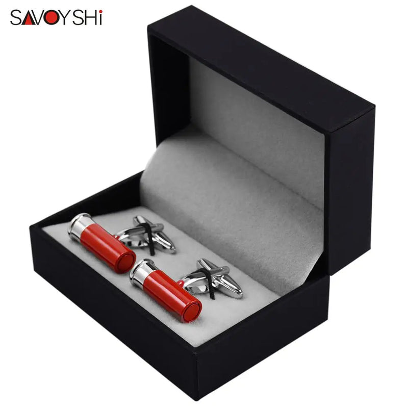 Painted Bullet Cufflinks for Mens Shirt