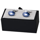 Classic Business Cufflinks for Men Enamel Cuff Buttons Gift Engraving