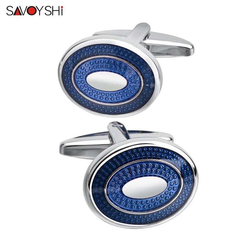 Classic Business Cufflinks for Men Enamel Cuff Buttons Gift Engraving