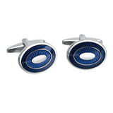 Classic Business Cufflinks for Men Enamel Cuff Buttons Gift Engraving