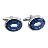 Classic Business Cufflinks for Men Enamel Cuff Buttons Gift Engraving