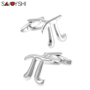 Classic Maths Symbol Cufflinks for Mens French Shirt Cuff Accessories