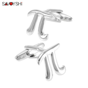 Classic Maths Symbol Cufflinks for Mens French Shirt Cuff Accessories