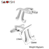 Classic Maths Symbol Cufflinks for Mens French Shirt Cuff Accessories