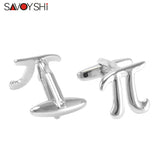 Classic Maths Symbol Cufflinks for Mens French Shirt Cuff Accessories