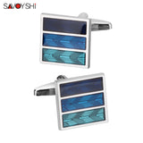 Square Enamel Cufflinks for Mens Tuxedo | Wedding Gift