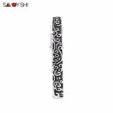 Classic High Enamel Engrave Pattern Tie Clip for Men