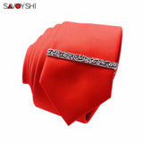 Classic High Enamel Engrave Pattern Tie Clip for Men