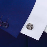 Vintage Style Cufflinks Mens Shirt Antique Silver Cuff Links Gift