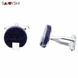 Star Stone Cufflinks for Mens Shirt Cuffs High Cuff links