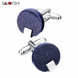 Star Stone Cufflinks for Mens Shirt Cuffs High Cuff links