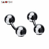 Ball Cufflinks For Mens/Women Shirt Accessories High Cuff Buttons