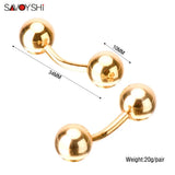 Ball Cufflinks For Mens/Women Shirt Accessories High Cuff Buttons
