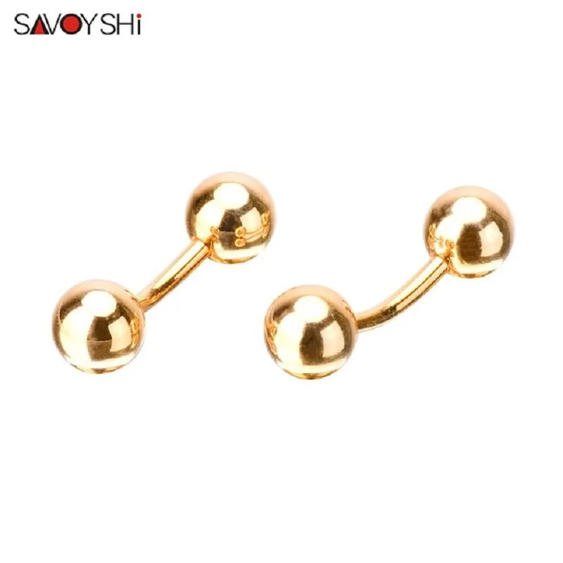 Ball Cufflinks For Mens/Women Shirt Accessories High Cuff Buttons