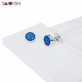 Crystal Cufflinks Men's Shirt Accessories Wedding Gift Jewelry