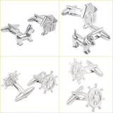 High Novelty Silver Cuff Links for Mens Shirt Cuff