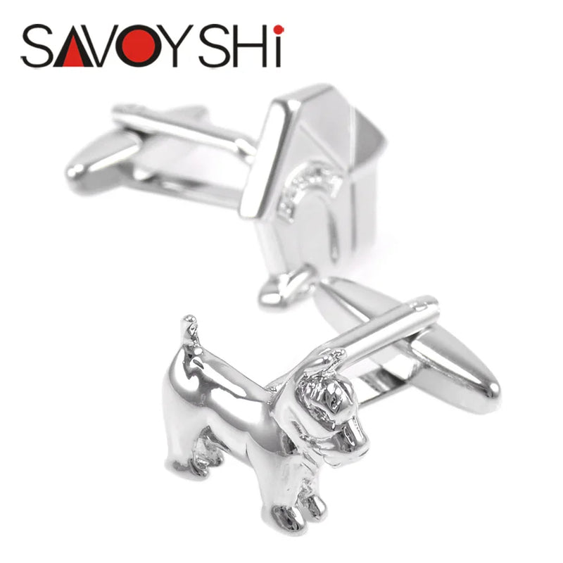 High Novelty Silver Cuff Links for Mens Shirt Cuff