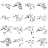 High Novelty Silver Cuff Links for Mens Shirt Cuff
