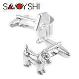 High Novelty Silver Cuff Links for Mens Shirt Cuff