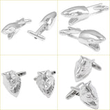 High Novelty Silver Cuff Links for Mens Shirt Cuff