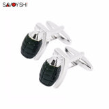 Dark Green Mens Cufflinks Enamel Cufflink High Jewelry