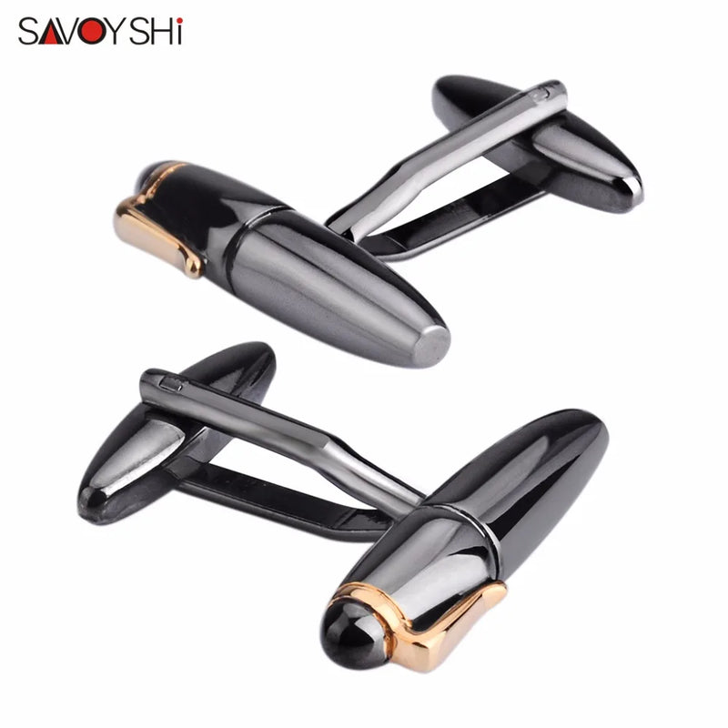 Gun Pen Cufflinks For Mens French Shirt High Cuff buttons Business Gift