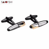 Gun Pen Cufflinks For Mens French Shirt High Cuff buttons Business Gift