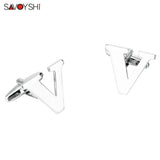V Initial Cufflinks Silver Plated Wedding Gift