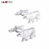 Polar Bear Cufflinks for Men Shirt Cuff High Animal Jewelry