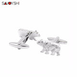 Polar Bear Cufflinks for Men Shirt Cuff High Animal Jewelry