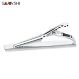 Red Wood Tie Clips for Men Necktie Tie Bar Clamp Tie Pin High Tie Clip