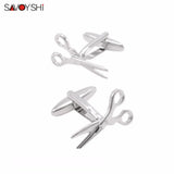Scissors Model Cufflinks for Mens Cuff buttons High Shirt Cuff links