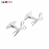 Scissors Model Cufflinks for Mens Cuff buttons High Shirt Cuff links