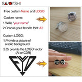 Logo Cufflinks for Men's Shirt - Blank Silver Cuff Links