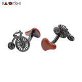 Funny Bicycle Cufflinks High Enamel Cuff links