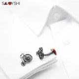 Funny Bicycle Cufflinks High Enamel Cuff links