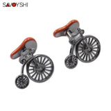 Funny Bicycle Cufflinks High Enamel Cuff links