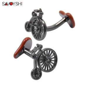 Funny Bicycle Cufflinks High Enamel Cuff links