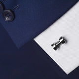 Funny Dumbbel Cufflinks for Mens Silver Gun Shirt Cuff