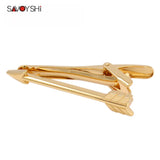 Gold Arrow Tie Clips for Mens Necktie High Personality Tie Bar