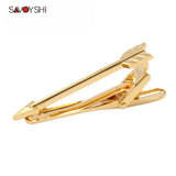 Gold Arrow Tie Clips for Mens Necktie High Personality Tie Bar
